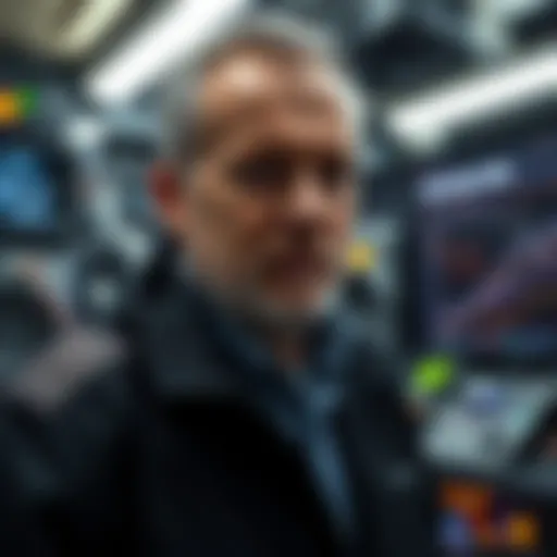 Portrait of Andre Cronje in a tech setting