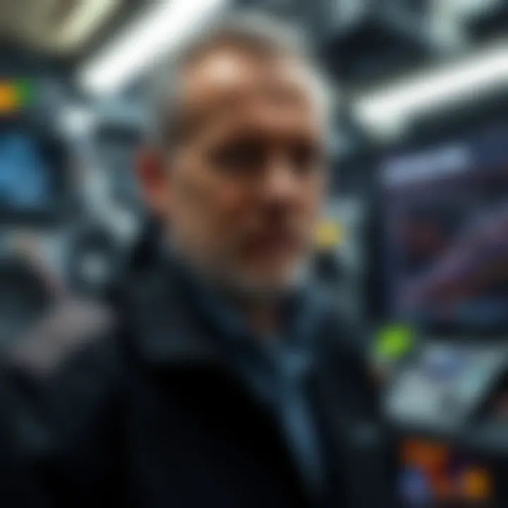 Portrait of Andre Cronje in a tech setting