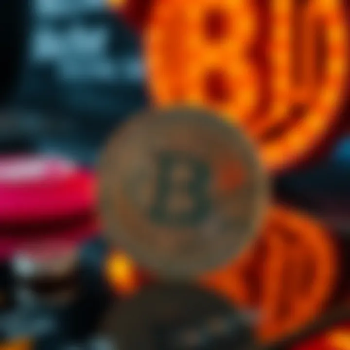 Futuristic representation of digital currency