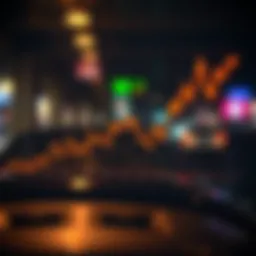 Graph illustrating ARS to USD exchange rate fluctuations