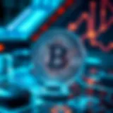 A futuristic representation of cryptocurrency technology