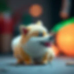 Conceptual illustration of Baby Dogecoin cryptocurrency