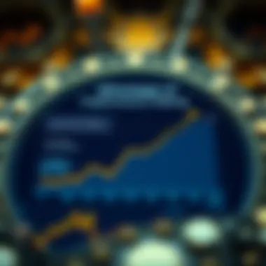 Graph showing benefits of staking in cryptocurrency investments