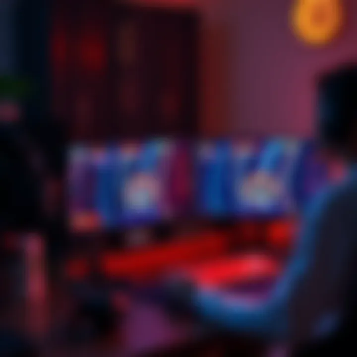 Secure Online Gaming Setup A secure online gaming setup with cryptocurrency features