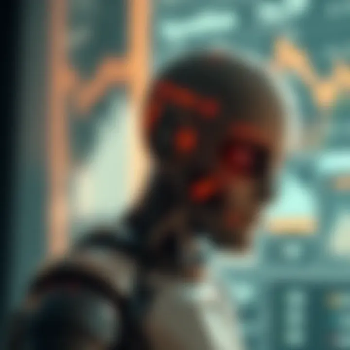 AI in Cryptocurrency Investment Optimization A futuristic concept of AI optimizing crypto investments