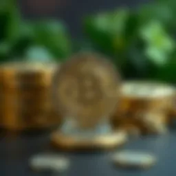 Symbolic representation of cryptocurrency value