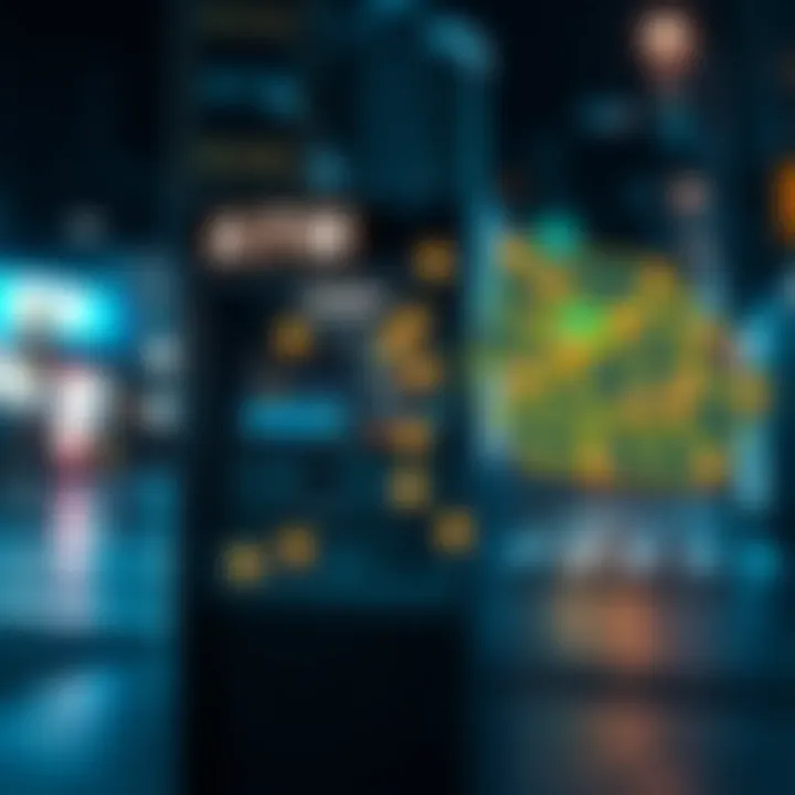 Bitcoin ATM Locations Overview Map highlighting various locations of Bitcoin ATMs in urban areas