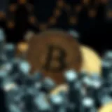 Conceptual illustration of Bitcoin liquidation