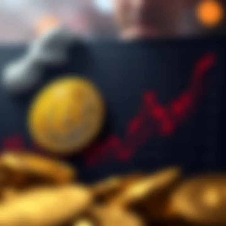 Graph showing Bitcoin price fluctuations influenced by public figures