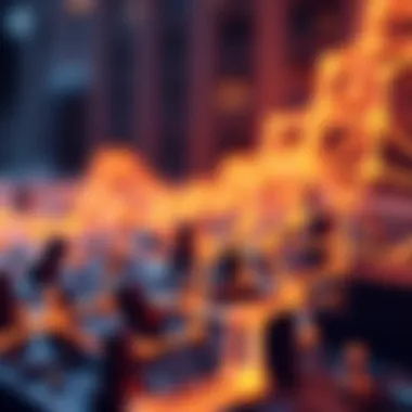 Blockchain Technology Visualization Visual representation of blockchain technology