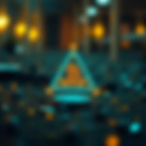 Visual representation of blockchain triad