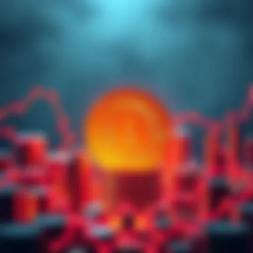 Conceptual illustration of centralized finance in cryptocurrency