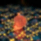 Conceptual representation of blockchain technology