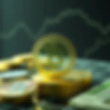 Illustration showcasing the concept of decentralized finance