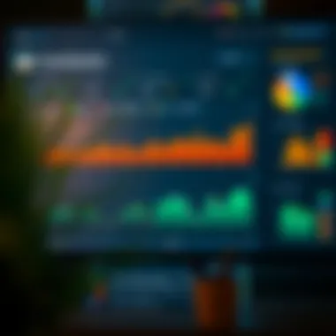 Data dashboard showcasing CoinGecko performance metrics