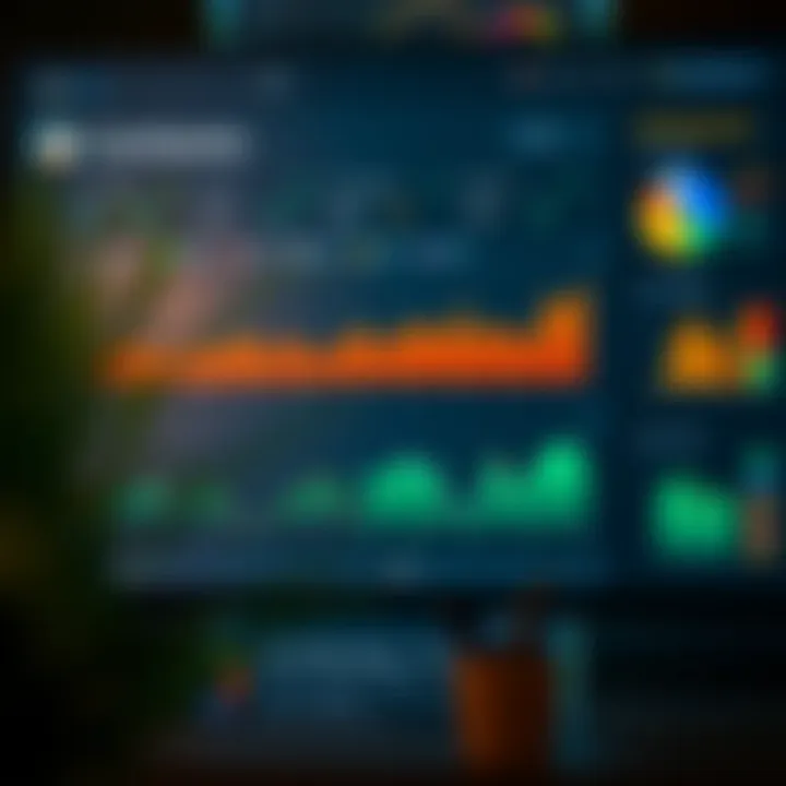 Data dashboard showcasing CoinGecko performance metrics