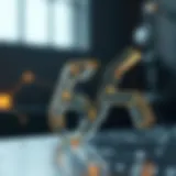 Conceptual illustration of Aleph and Alpha representing mathematical principles