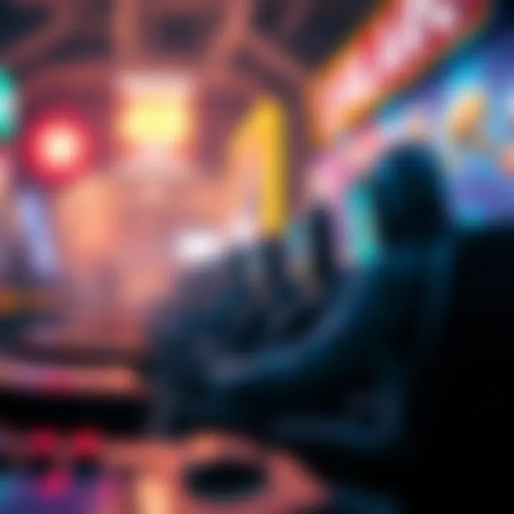 Exploring Diverse Crypto Game Genres An illustration showcasing diverse genres of crypto games