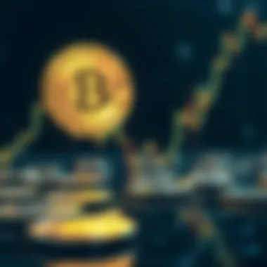 A conceptual image representing cryptocurrency market dynamics and volatility.