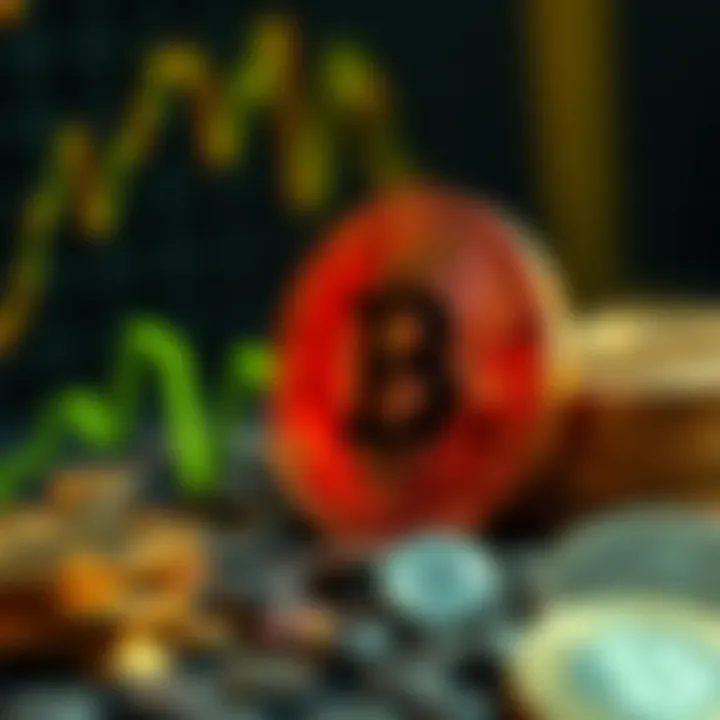 Visual representation of market volatility in cryptocurrency