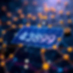 A visual representation of a cryptocurrency address within a blockchain network