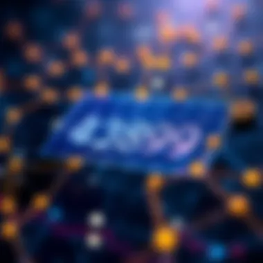 A visual representation of a cryptocurrency address within a blockchain network