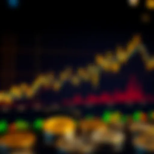 Graph illustrating cryptocurrency market trends
