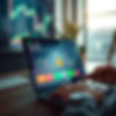 A secure trading platform interface on a digital device