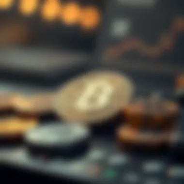 Visual representation of cryptocurrency branding