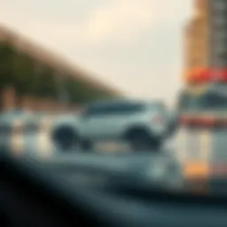 Conceptual illustration of cryptocurrency vehicle virtualization