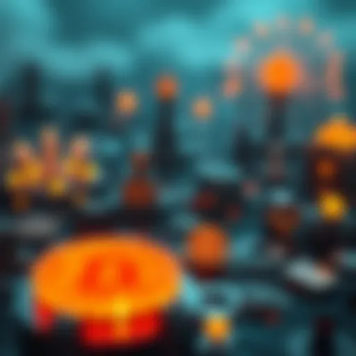 Illustration of cryptocurrency ecosystem dynamics