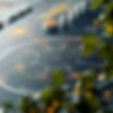 An intricate diagram showcasing the ecosystem of Daoncoin and its integration in the digital currency market.