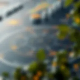 An intricate diagram showcasing the ecosystem of Daoncoin and its integration in the digital currency market.