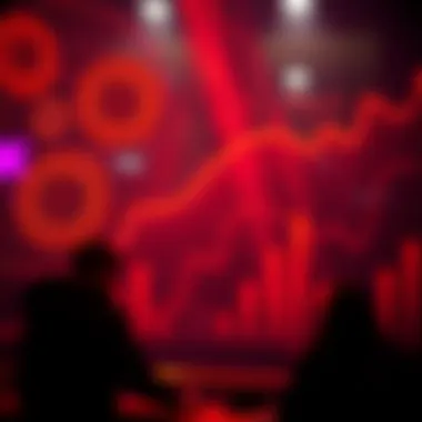 Visual representation of decision-making influenced by volatility