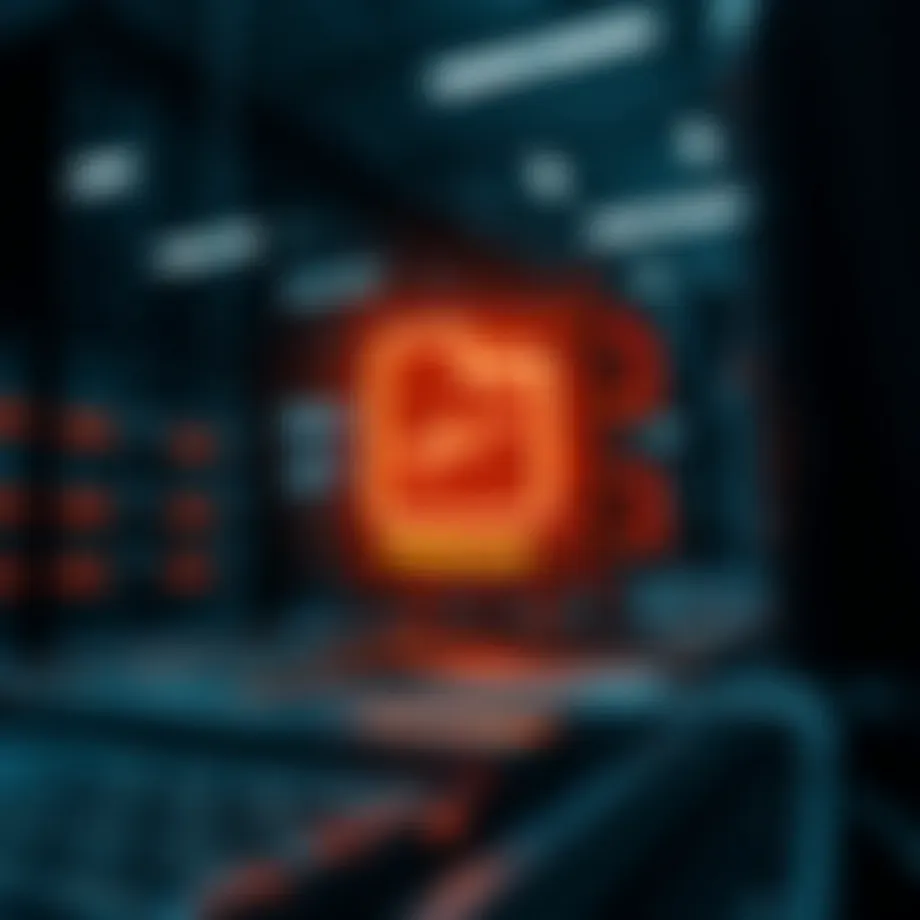 Visual representation of decentralized storage architecture