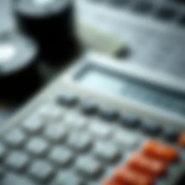 Calculator for Investment Performance Evaluation Calculator interface for financial analysis