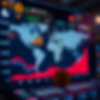 Chart illustrating global economic trends and their effects on exchange rates