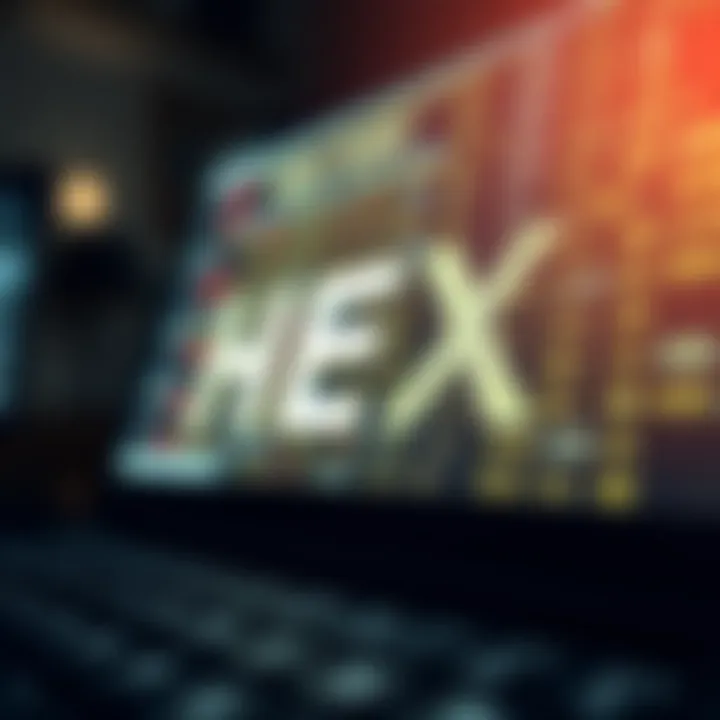 Examples of hex codes used in web design