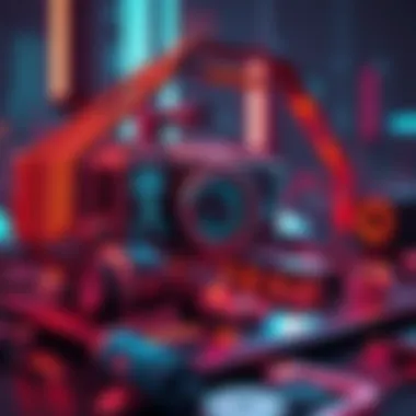 Illustration of technological components in the hyperverse