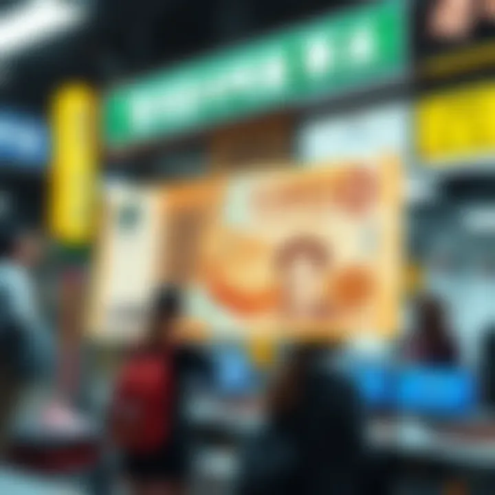 Korean Won currency exchange illustration