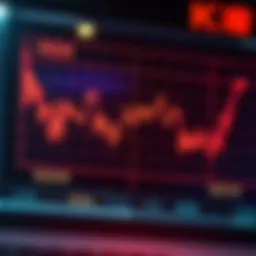 Graph showcasing KRW exchange rate fluctuations over time