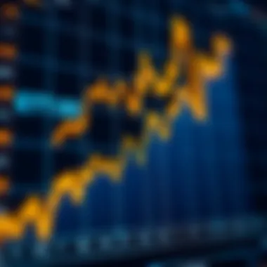 Graph illustrating market trends in cryptocurrency