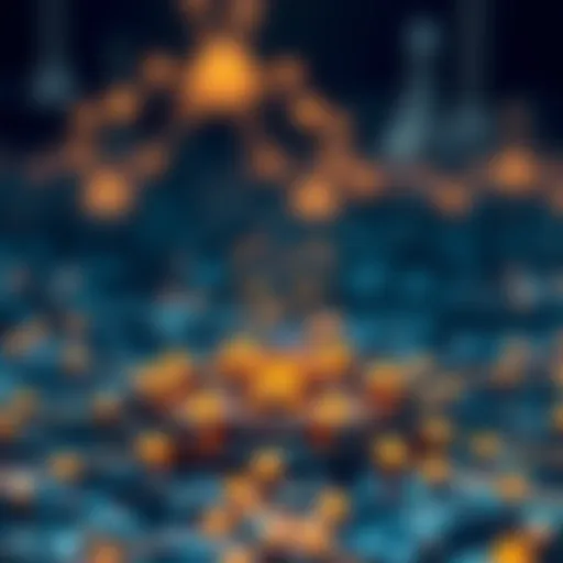 Blockchain Foundation of Matic Crypto Conceptual illustration of blockchain technology underpinning Matic Crypto