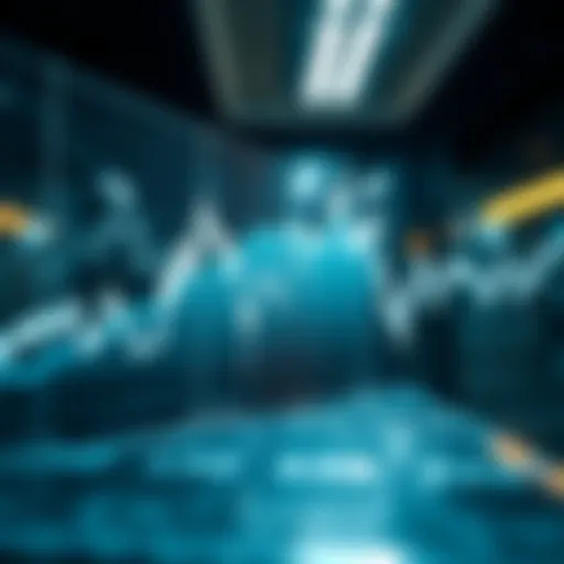 Graph illustrating economic uptick trends