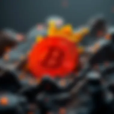 Visual representation of blockchain technology underpinning NFTs