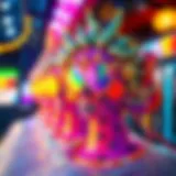 Colorful representation of NFT art showcasing digital creativity