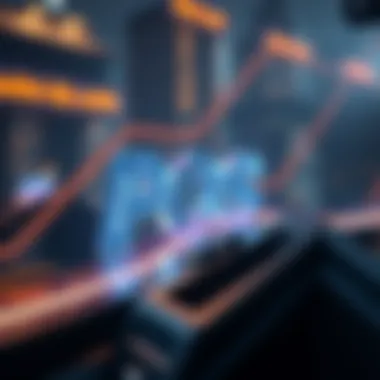 Futuristic depiction of the evolution of Proof of Stake in digital finance