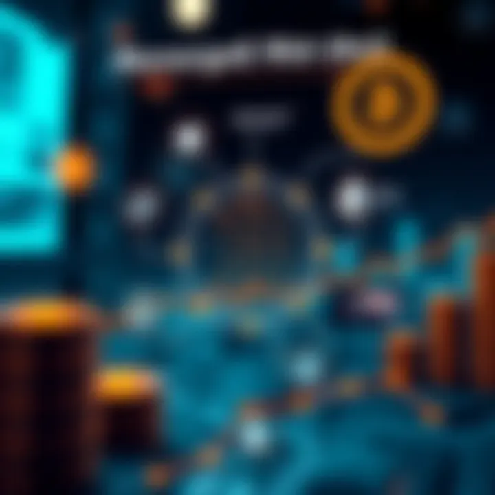 Infographic showcasing promising cryptocurrency projects