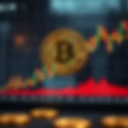Dynamic Bitcoin price chart showcasing real-time fluctuations