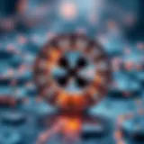 Visual representation of the Ripple blockchain network architecture